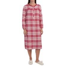50%OFF 女子Nightshirts ニーナカプリフランネルナイトシャツ - 綿、（女性用）長袖 Nina Capri Flannel Nightshirt - Cotton Long Sleeve (For Women)画像